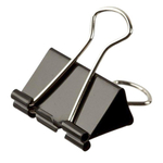 Зажимы металлические для бумаги 32 мм, 12 шт, MC-Basir, блок стальных черных канцелярских зажимов для листов