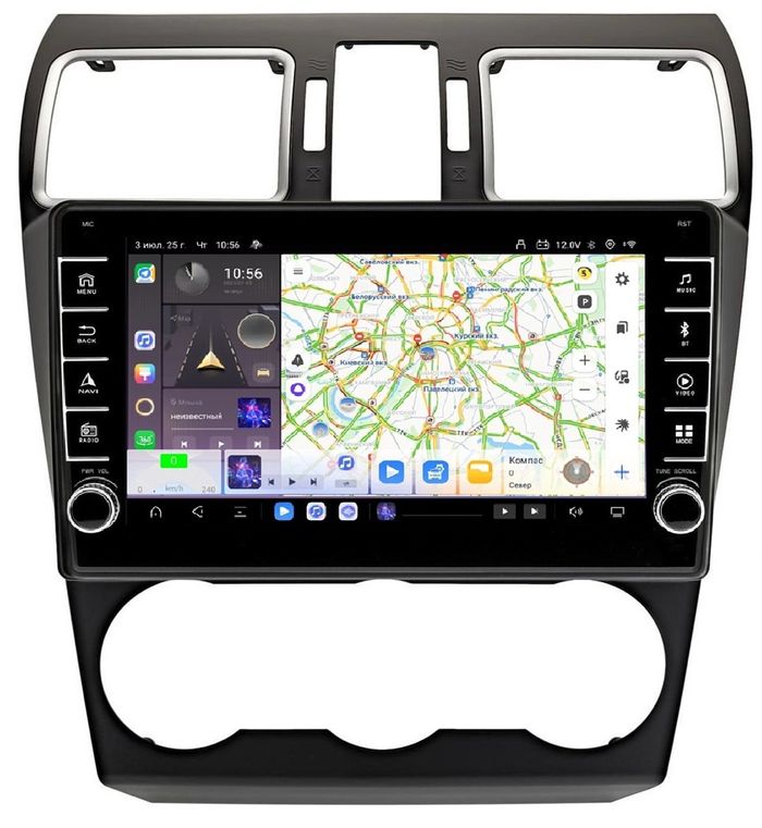 Магнитола для Subaru Forester, Impreza, XV 2015-2018 - Kuberg OL-9511-3 (кнопки и крутилки) Android 13, Быстрая, CarPlay, 4G SIM-слот
