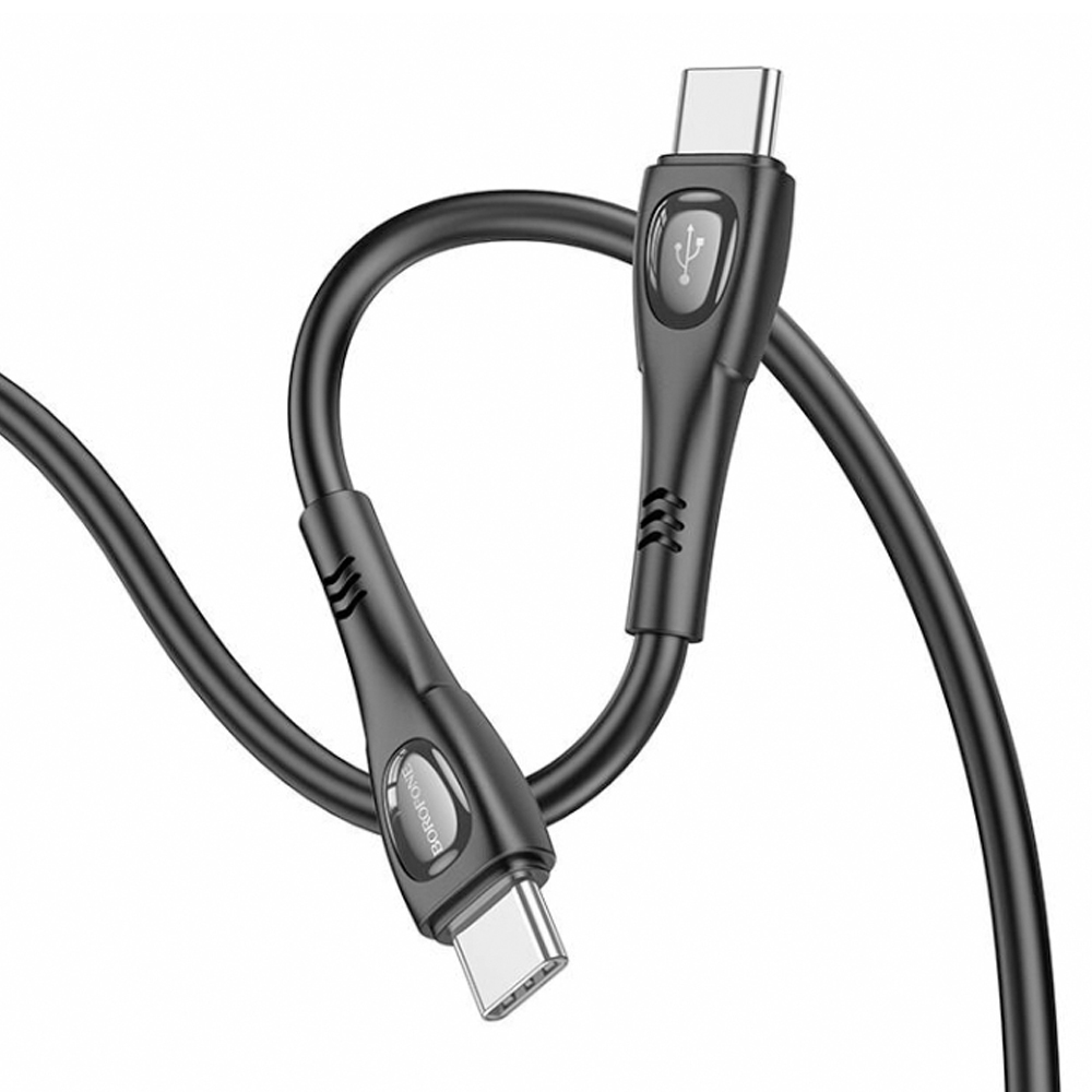 Кабель Borofone BX98 Type-C-Type-C 60W 3A 1м TPE Black