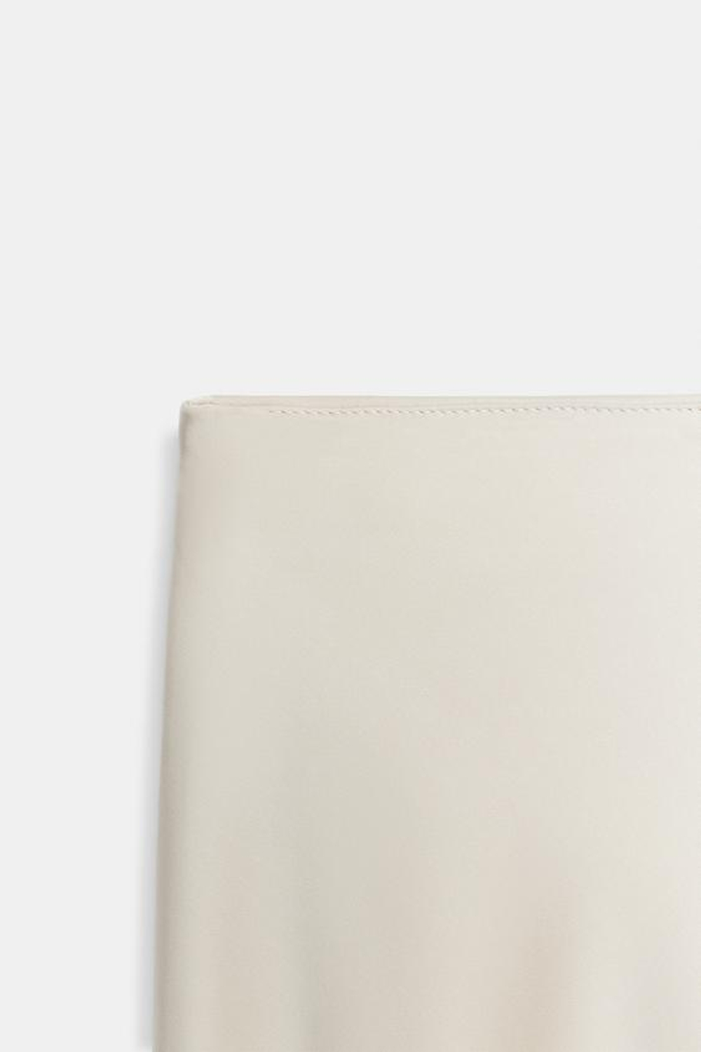 ZARA АТЛАСНАЯ ЮБКА МИДИ, ЦВЕТ ЛЬДА