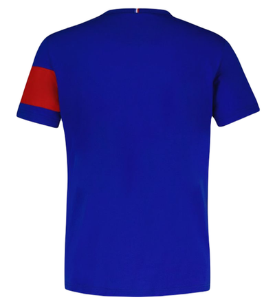 Мужская теннисная футболка Le Coq Sportif TRI Tee Short Sleeve N°1 - bleu electro