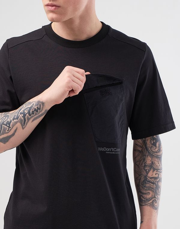 Футболка We Don’t Care Pocket T-shirt Black - фото 5