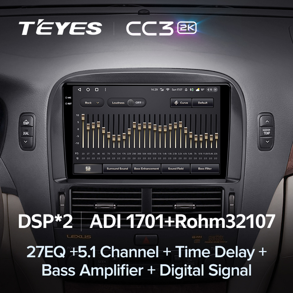 Teyes CC3 2K 9"для Lexus LS 430 2000-2006