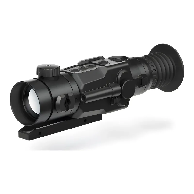 Тепловизионный прицел Dedal-T3.645 Hunter - вид спереди сбоку на объектив и крепление