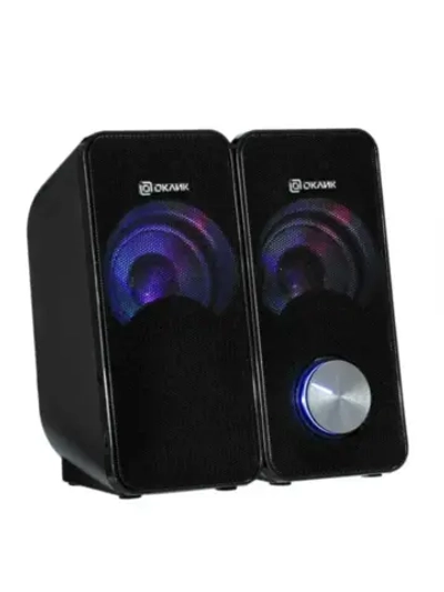 Колонки 2.0 OK-122 BLACK 4 Вт, питание от порта USB