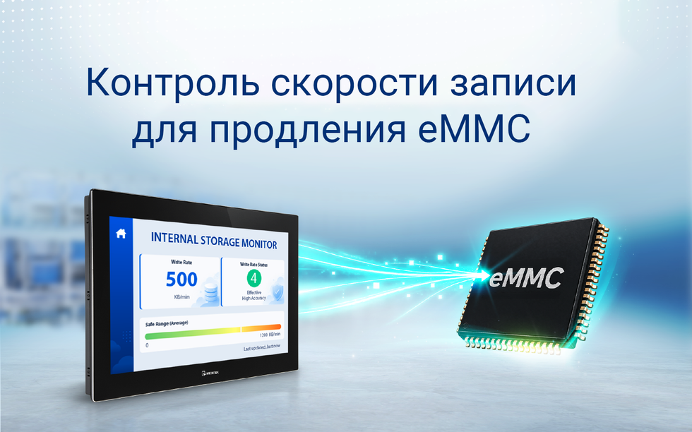 Защита ресурса eMMC с помощью мониторинга скорости записи