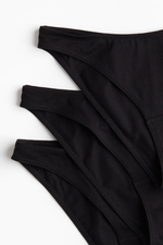 Хлопковые трусы, 5 шт. — низкая посадка - H&M