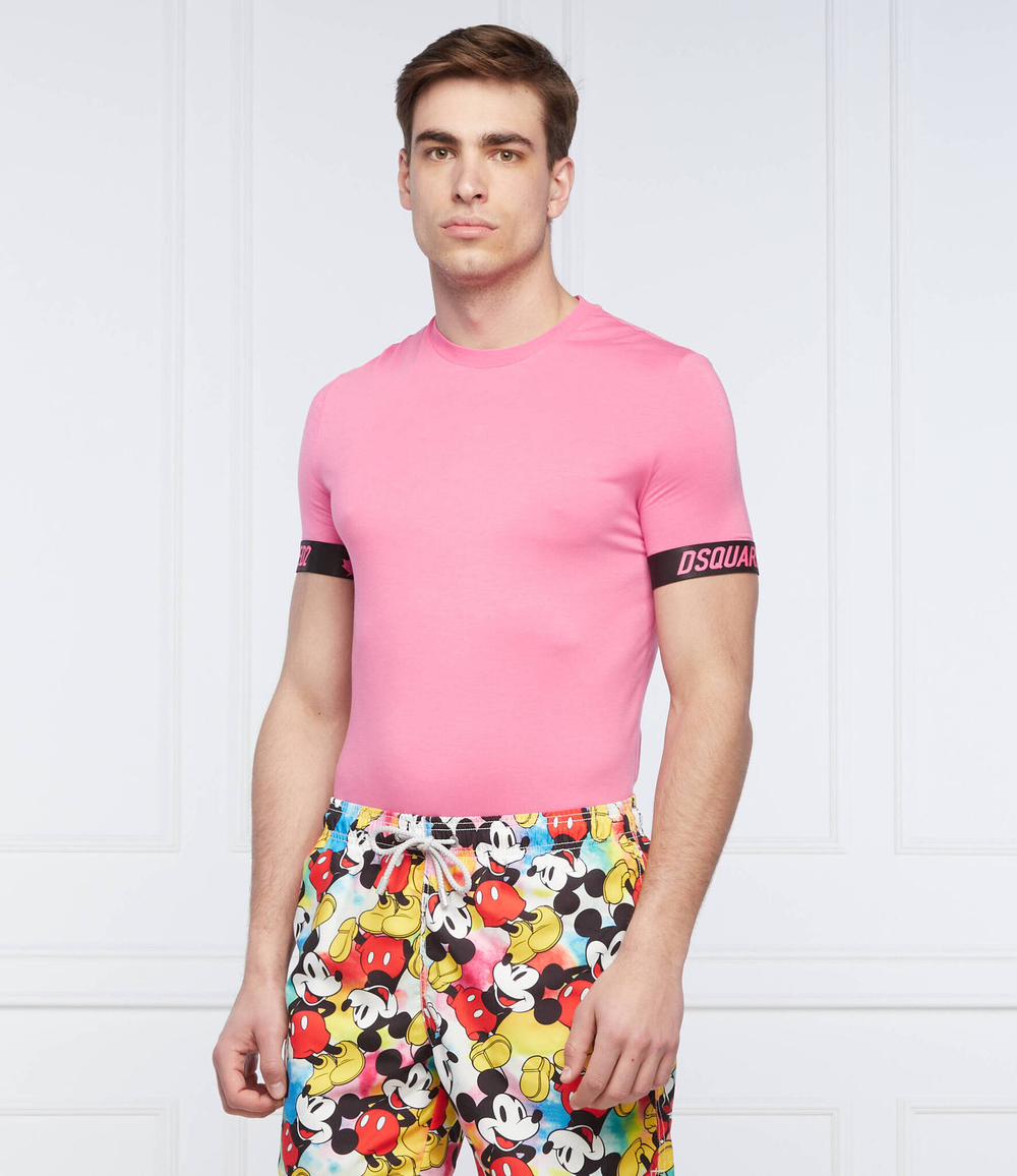 футболка Dsquared2 - розовый(D9M3U4130)