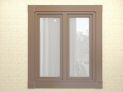 Алюминиевый наличник скрытого крепления /Ral/Tikkurila плоский 15*140*25 мм – 2 м
