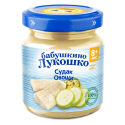 Пюре судак с овощами 100г "Бабушкино лукошко"