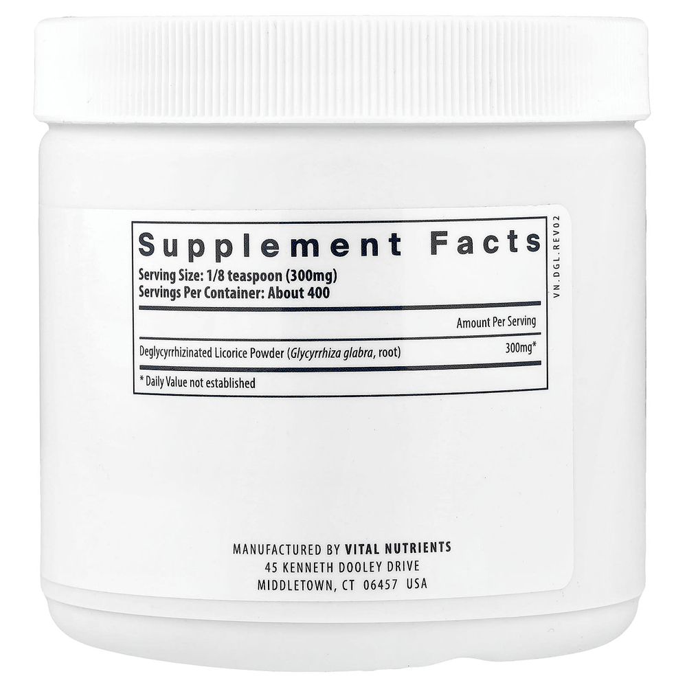 Vital Nutrients, DGL, порошок, 120 г (4 унции)