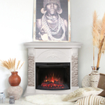 Каминокомплект Real Flame Athena Corner GR с очагом Evrika 25,5 (угловой)