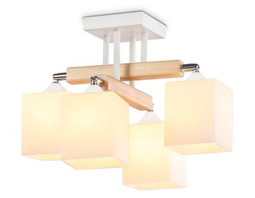 Потолочная люстра 4*Е27 TR9512/4 WH/CH/FR белый/хром/белый матовый Traditional Ambrella