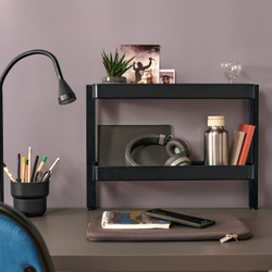 IKEA VATTENKAR  (ИКЕА ВАТТЕНКАР)  -  Полка для стола - чёрная 49x15 см