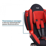 Детское автомоб. кресло Siger "Кокон ISOFIX" красный, 1-7 лет, 9-25 кг, группа 1/2, шт