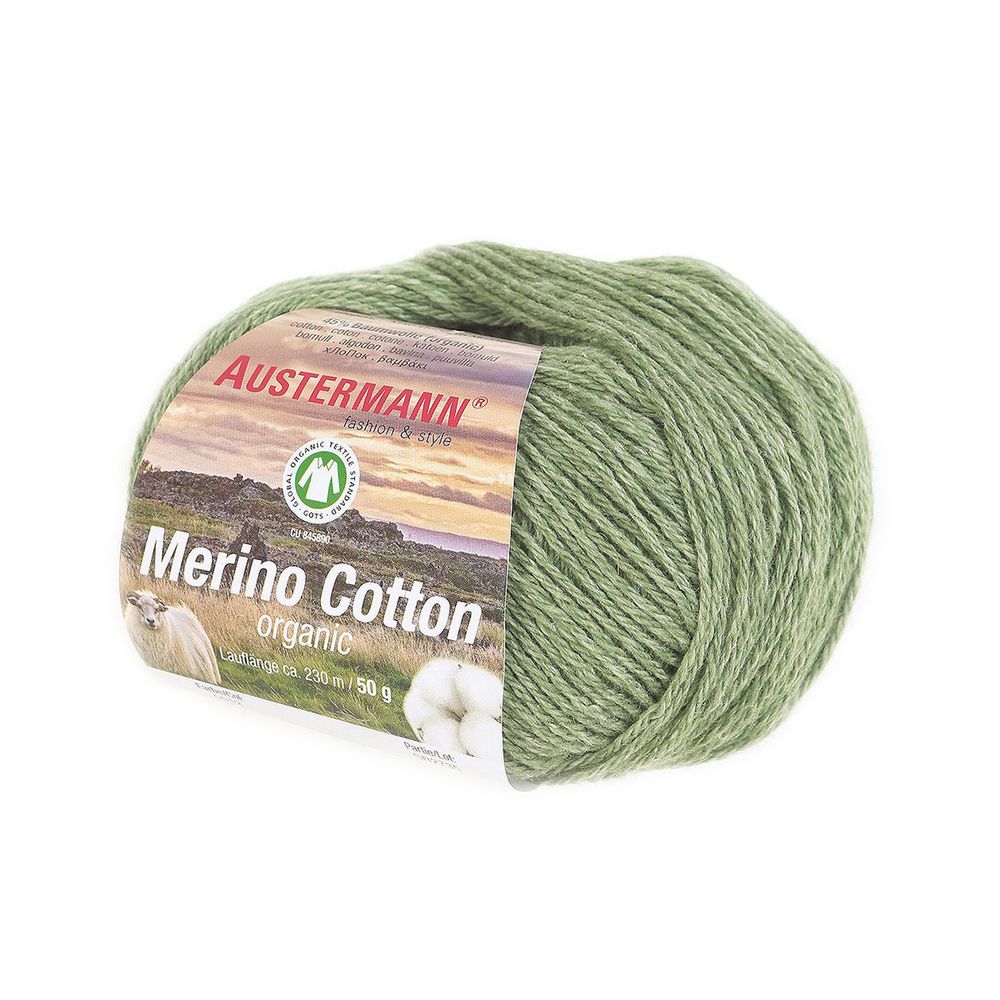 Пряжа Austermann (Аустерманн) Merino Cotton organic / уп.10 мот. по 50 г, 230 м, 12016 Пряжа Austermann (Аустерманн) Merino Cotton organic / уп.10 мот. по 50 г, 230 м, 12016