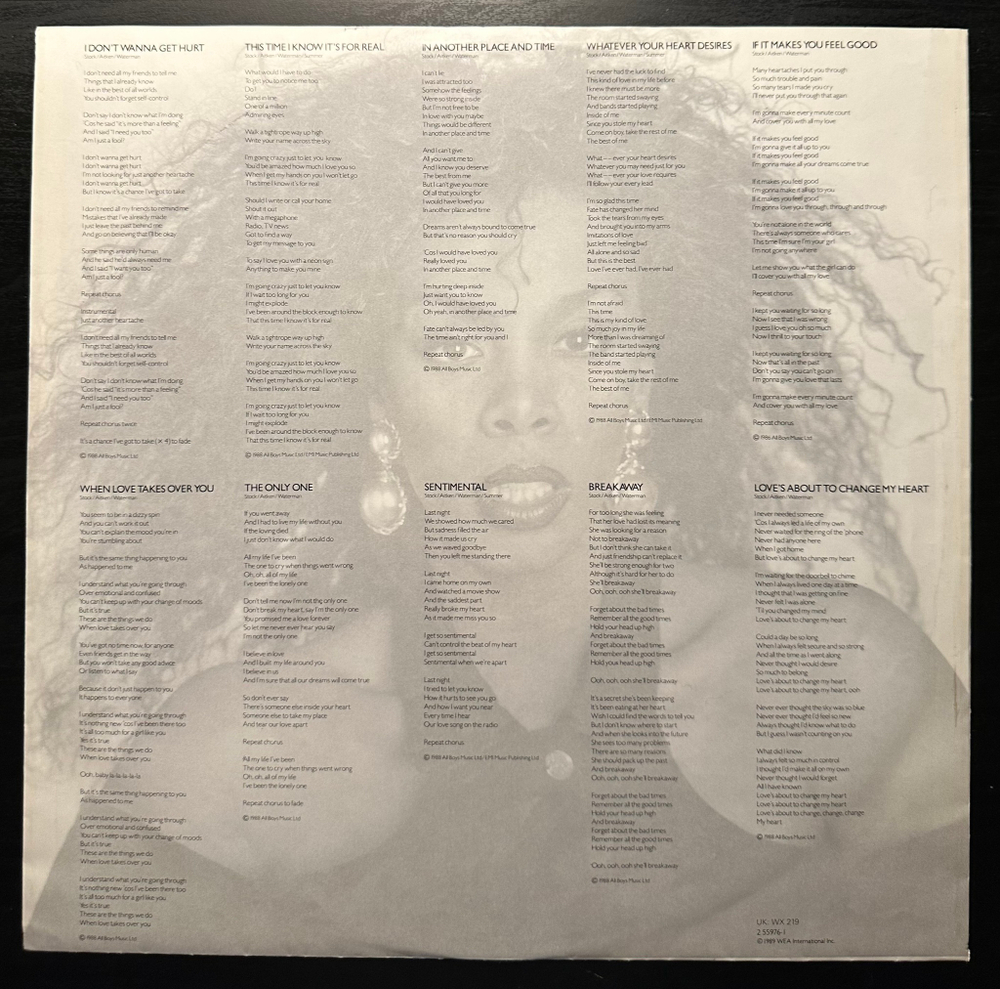 Donna Summer - Another Place And Time (Германия 1989г.)