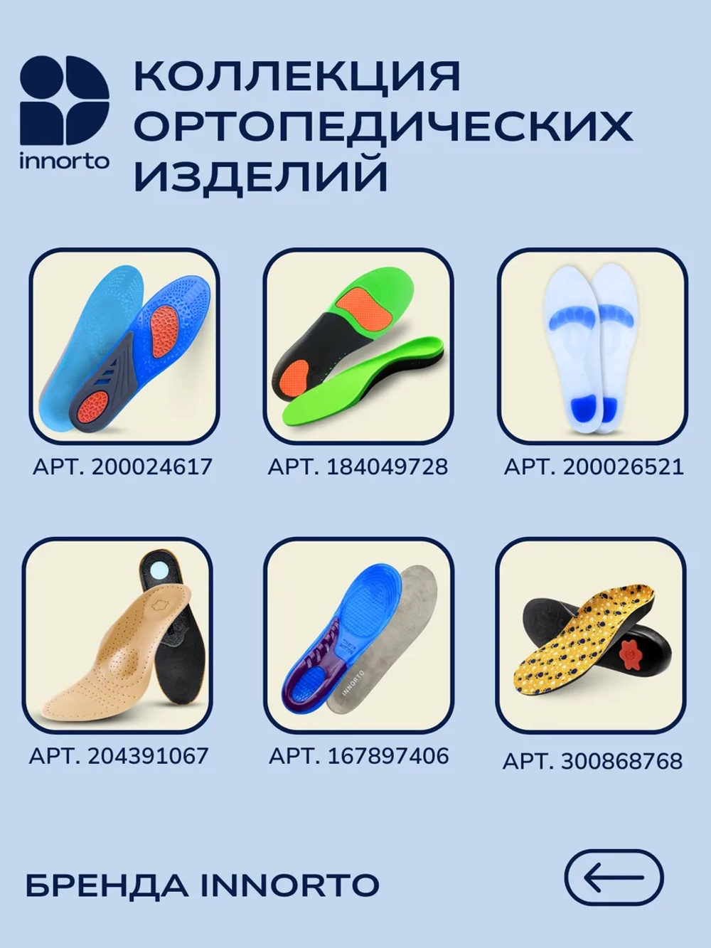 Стельки гелевые массажные