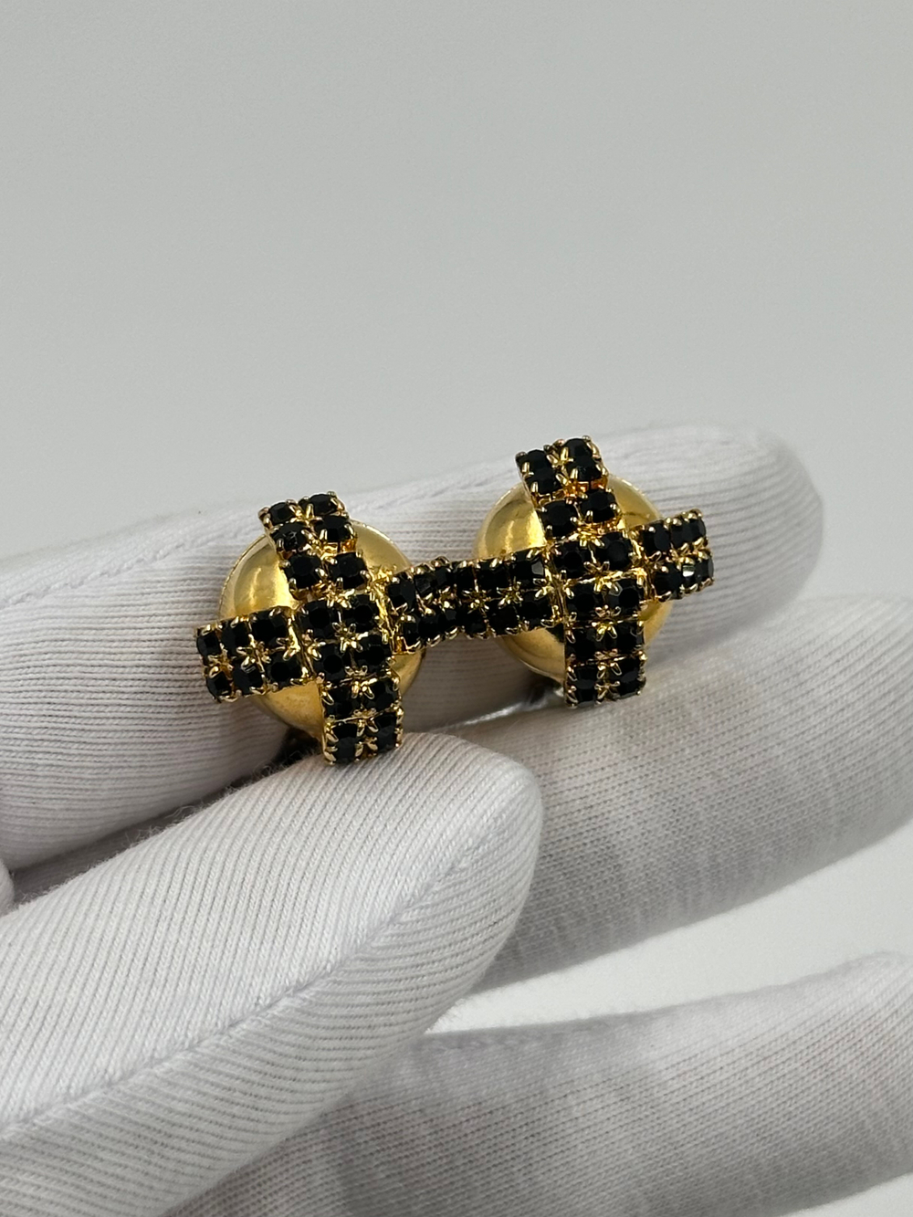 Клипсы с кристаллами