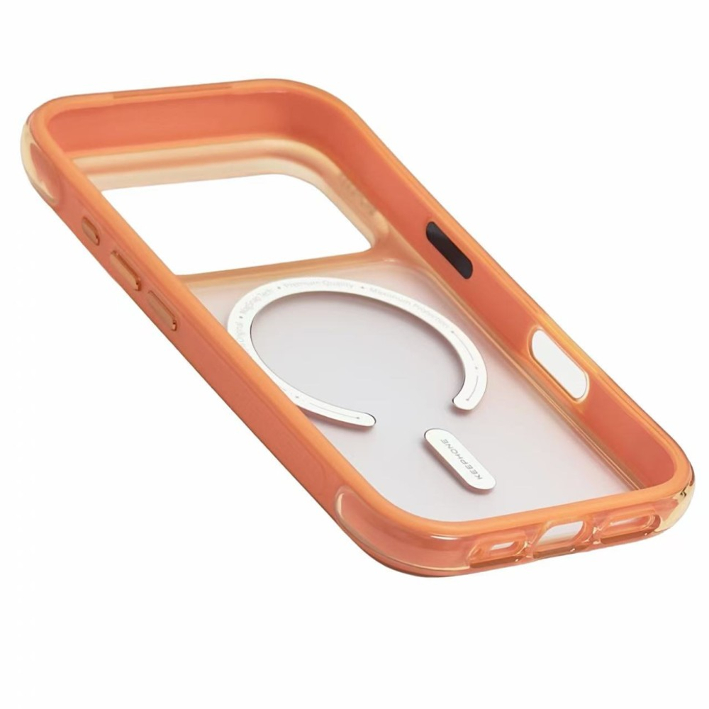 Накладка для i-Phone 17 Pro Max Keephone Monica Airbag оранжево-прозрачный