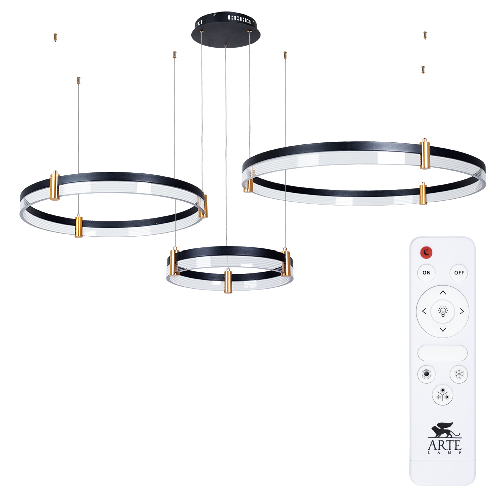 Люстра Arte Lamp Mercury A2185SP-3BK