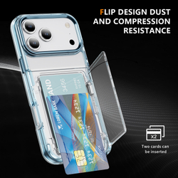 Прозрачный чехол Lumen Case с подставкой 2‑в‑1 и отделением для карт: iPhone 17 Pro Max