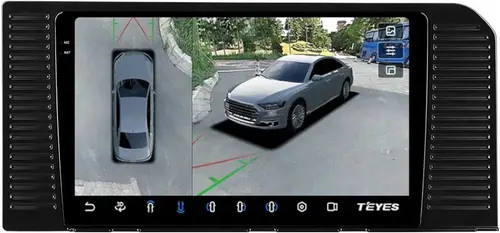 Магнитола для Toyota Land Cruiser Prado 250 2023+ (без 360) - Teyes CC3-2K-360 монитор 10.36" 2K QLED на Android 10, Быстрая, CarPlay, 4G SIM-слот, 4 камеры в комплекте
