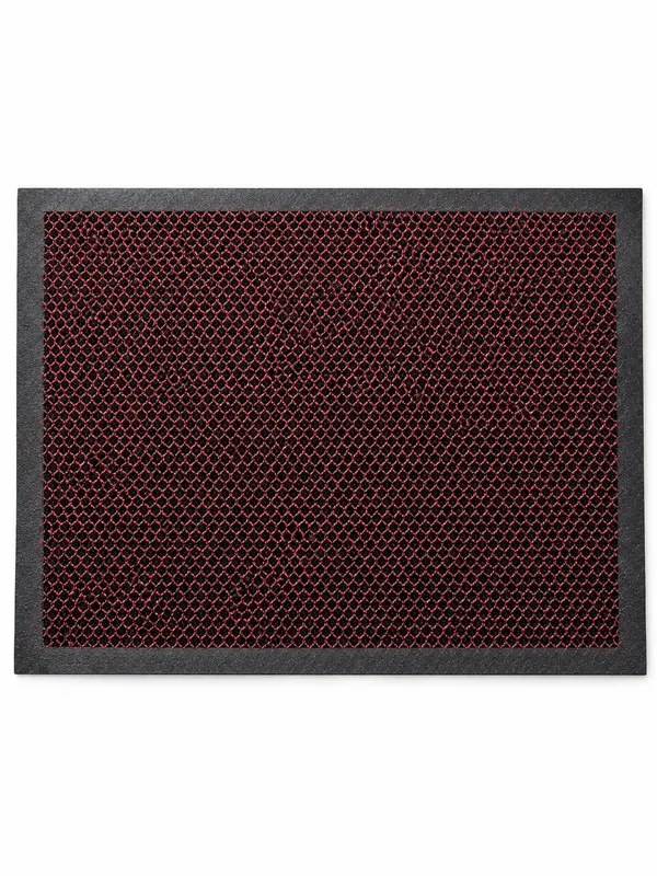 ZALEL Коврик Кольчуга KD103 45х75см. black+red