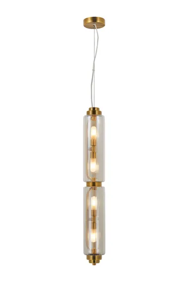 Светильник подвесной светодиодный NewRgy 9270AP/4 BRASS, 4×7 Вт, латунный