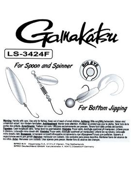 Крючки Gamakatsu LS-3424F NEW LABEL HOOKS BLACK разм. 06 10шт.