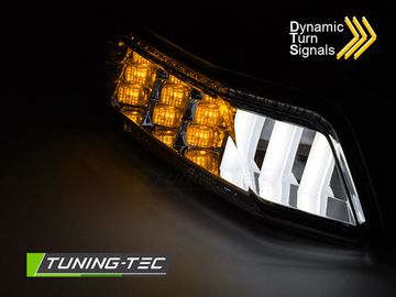 Динамические указатели поврота CHROME LED SEQ для FORD MUSTANG 15-17