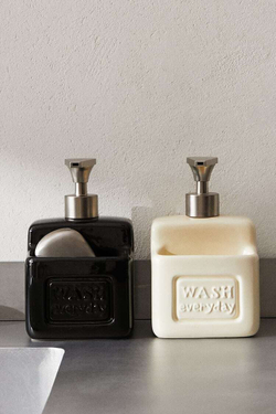 ZARA HOME ДОЗАТОР ЖИДКОСТИ ДЛЯ МЫТЬЯ ПОСУДЫ, КРЕМОВЫЙ