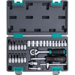 Набор инструментов, 1/4", CrV, 29 предм.// STELS 14100