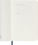 Еженедельник Moleskine (DSB2012WN2) Classic Soft WKNT Pocket 90x140мм 144стр. мягкая обложка синий сапфир