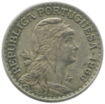 50 сентаво Португальская Республика (1911-1969) 1965 год, Португалия. aUNC