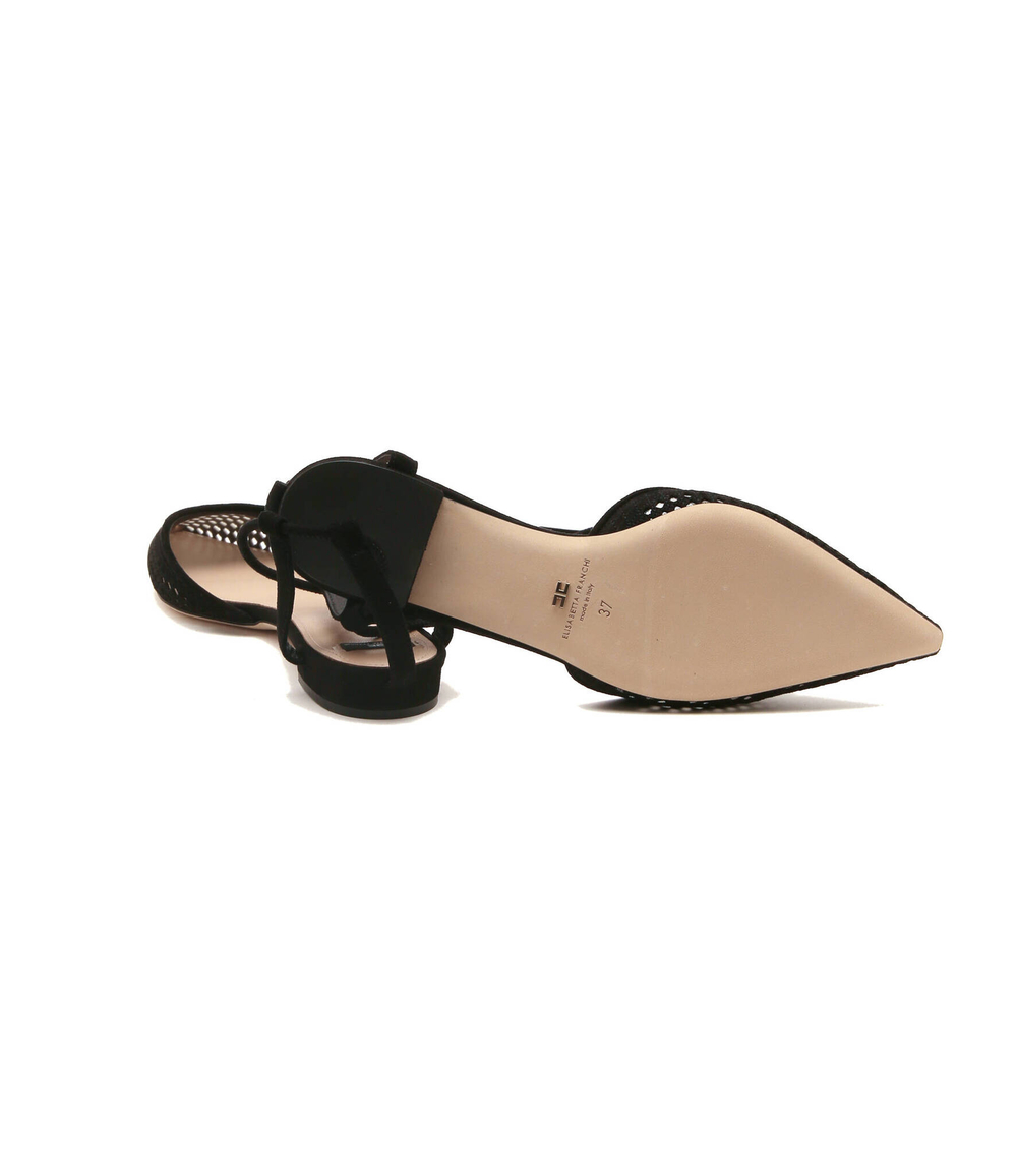 Кожаные босоножки Elisabetta Franchi - черный(SA96T22E2)