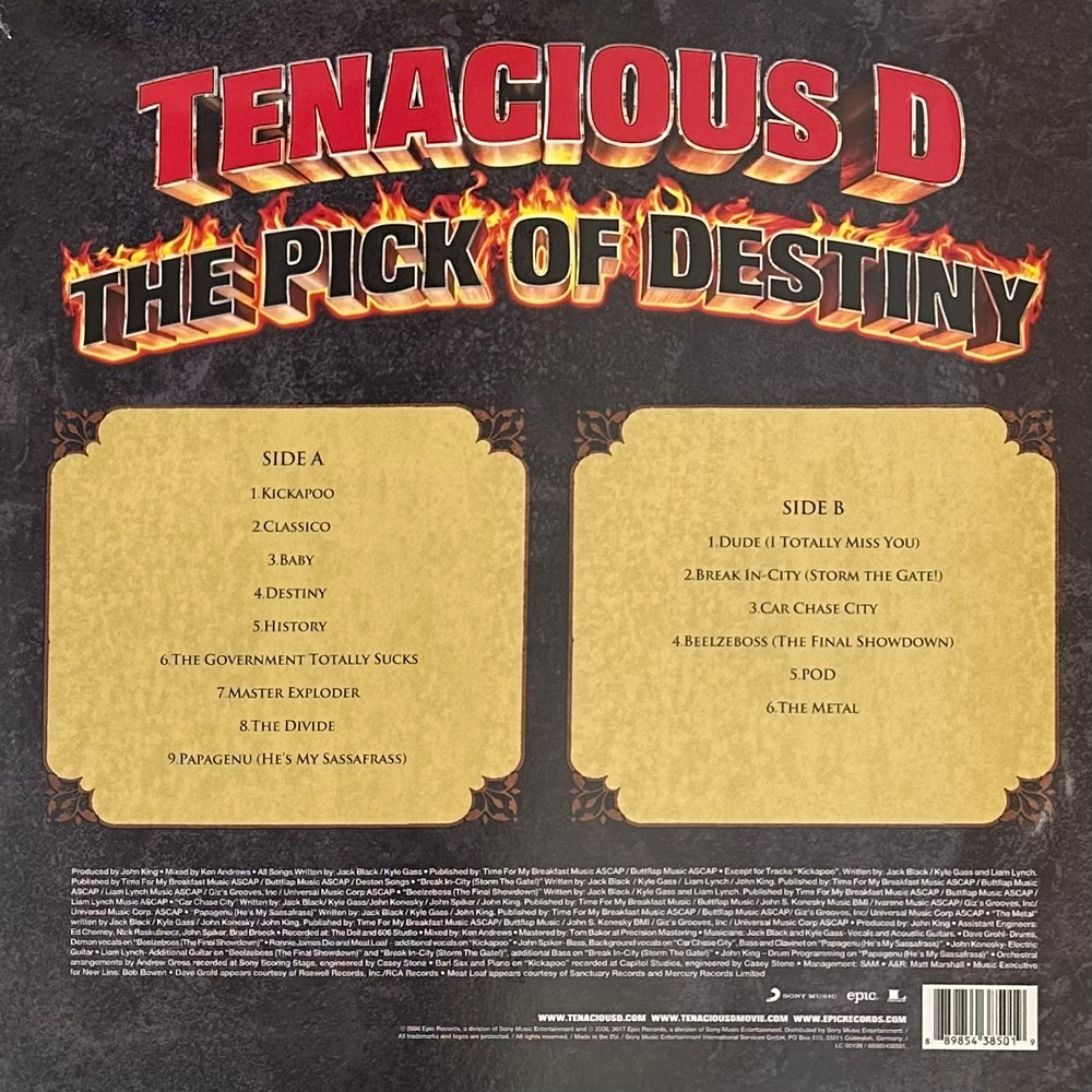 Tenacious D - The Pick Of Destiny (Европа 2017г.)