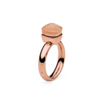 Кольцо Qudo Firenze light peach 18 мм 610496/17.8 BR/RG размер 17,8