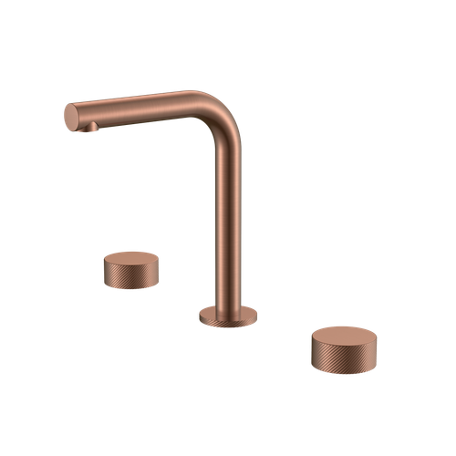 Смеситель на столешницу STICK SPIRALE на 3 отв. COPPER BRUSHED