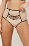 REBECCA BEIGE/BLACK Трусы высокие