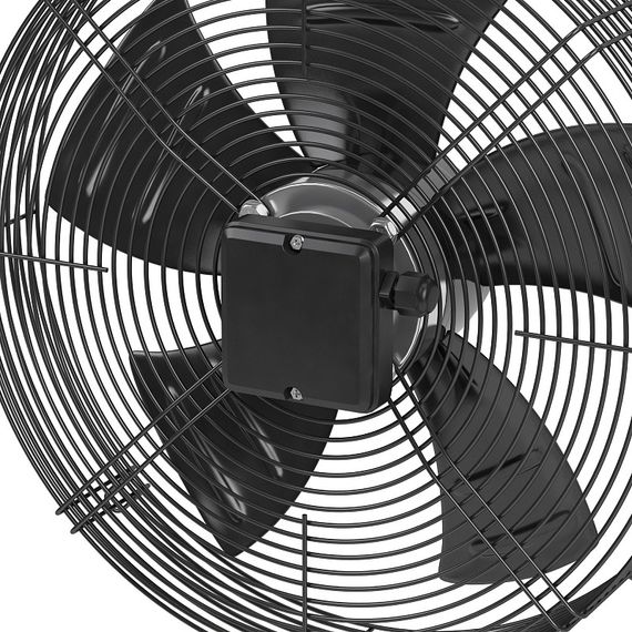 Осевой вентилятор с защитной решеткой Ровен YWF(K)4E-400-Z (Axial fans) всасывание