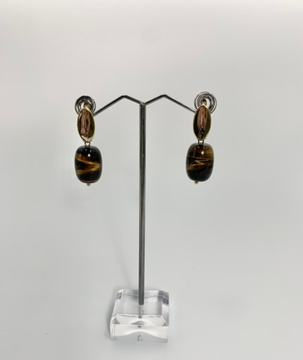 Серьги из Тигрового глаза