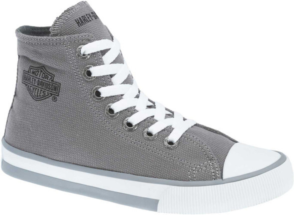 Высокие кеды Flora 4.25" Gray Canvas Hi-Top Harley-Davidson