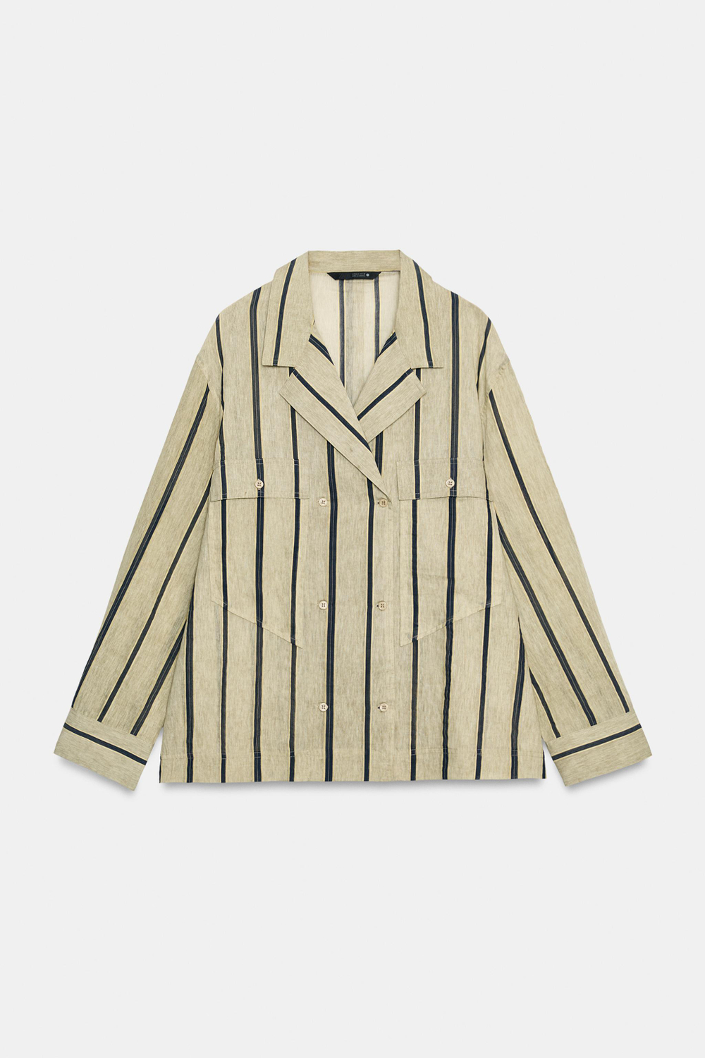 РУБАШКА С ЗАПАХОМ И КАРМАНАМИ — ZW COLLECTION — ZARA