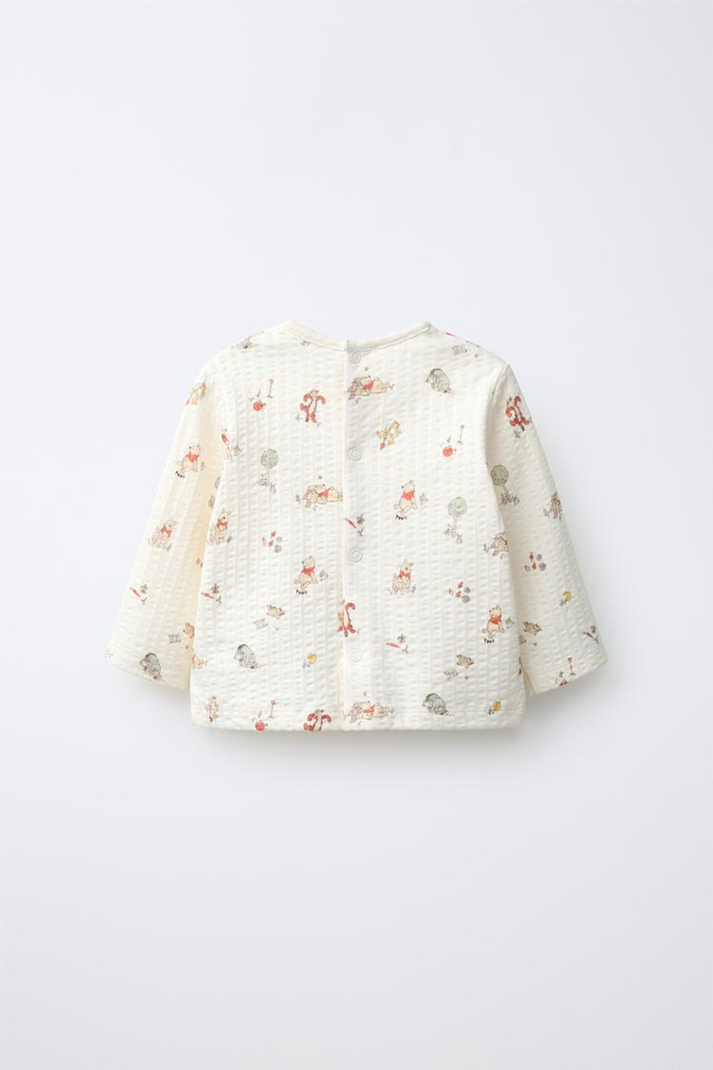 ZARA ЛОНГСЛИВ С ТЕКСТУРОЙ WINNIE THE POOH © DISNEY, РАЗНОЦВЕТНЫЙ