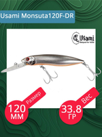 Воблер для рыбалки Usami Monsuta 100F-MR, 13.5 гр., цвет #604, (плавающий)