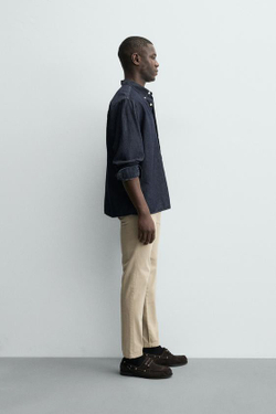 ZARA БРЮКИ ЧИНОС SKINNY FIT, БЕЖЕВЫЙ