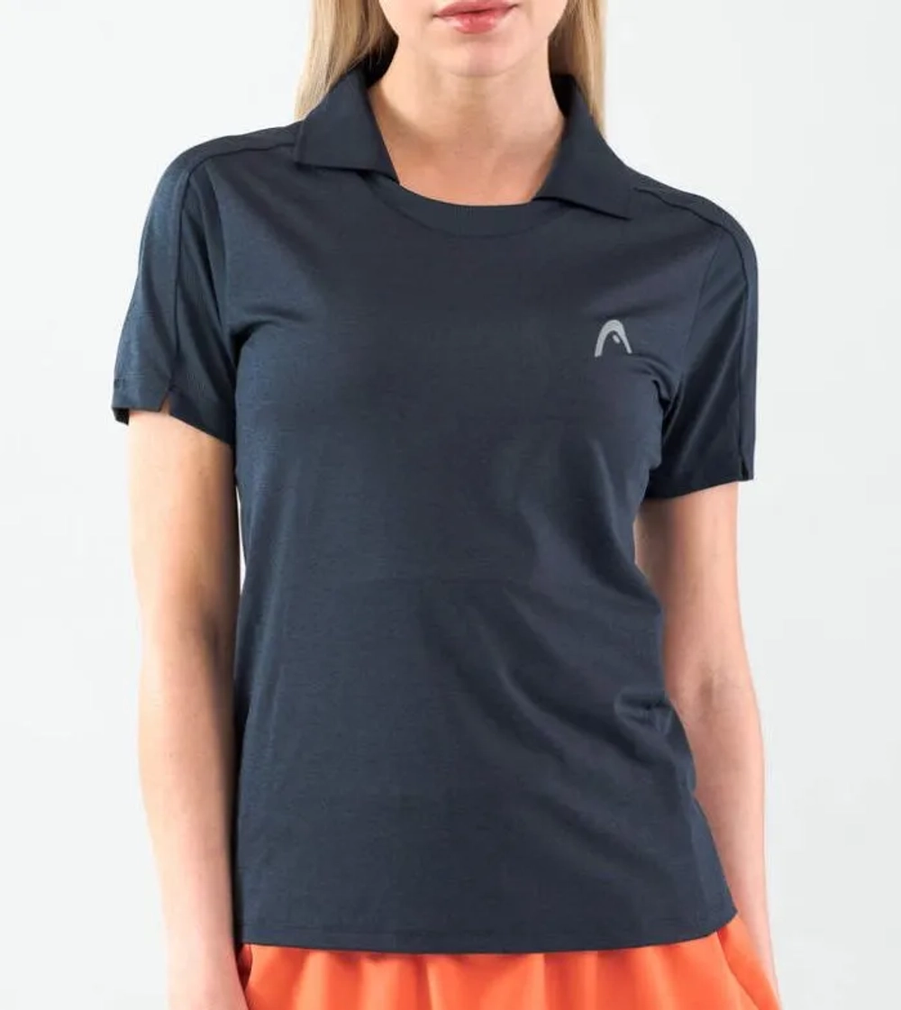 Женское поло Head Padel Tech - navy