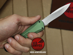 Heretic Knives Manticore-E S/E - зеленая рук, светлый клинок RK/Н105