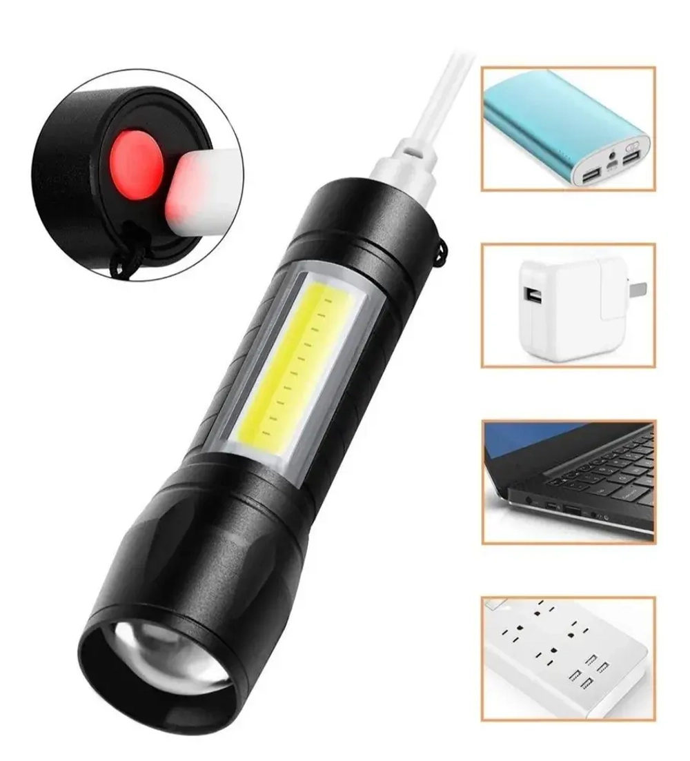 Фонарь в футляре, USB, LED-светодиод